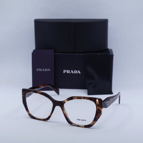 Prada PR18WV 07R1O1 Cat Eye Eyeglasses 54mm - Caramel Havana - Picture 5 of 10